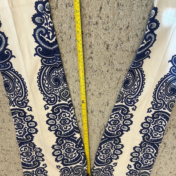 Zara size 2 NWT wild paisley pattern chino pants- super fun - Picture 13 of 14